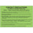 Label Paper Removable Contact Precautions 8" X 5 1/4" Fl. Green 50 Per Package