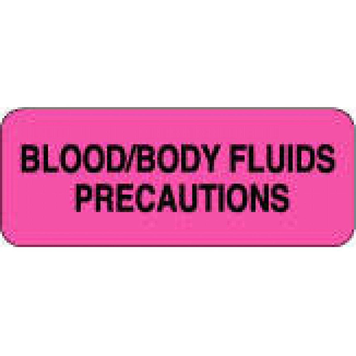 Label Paper Permanent Blood/Body Fluids 2 1/4