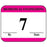 Label Synthetic Permanent Biomedical Engineering 1" 1/4" X 1 White With Pink 1000 Per Roll