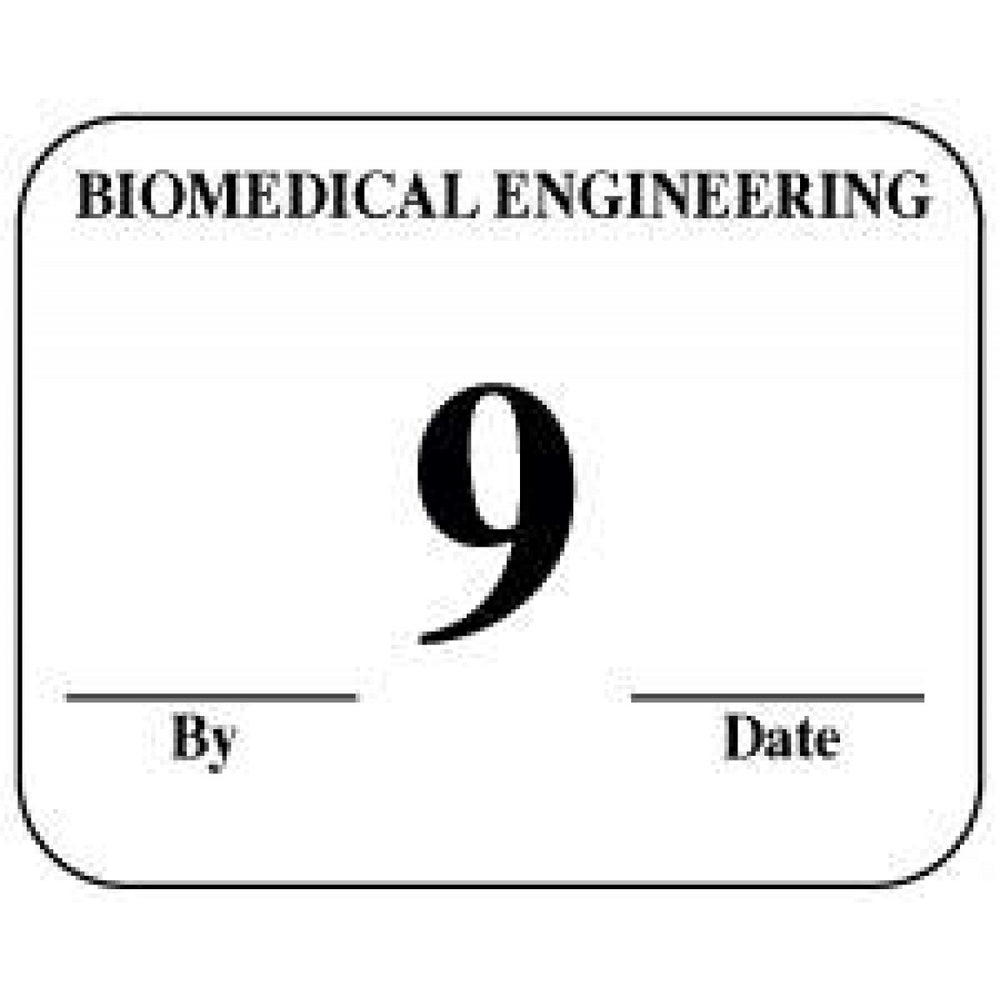 Label Synthetic Permanent Biomedical Engineering 1" 1/4" X 1 White 1000 Per Roll