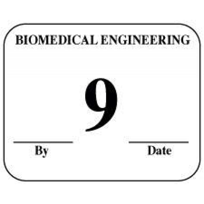 Label Synthetic Permanent Biomedical Engineering 1" 1/4" X 1 White 1000 Per Roll