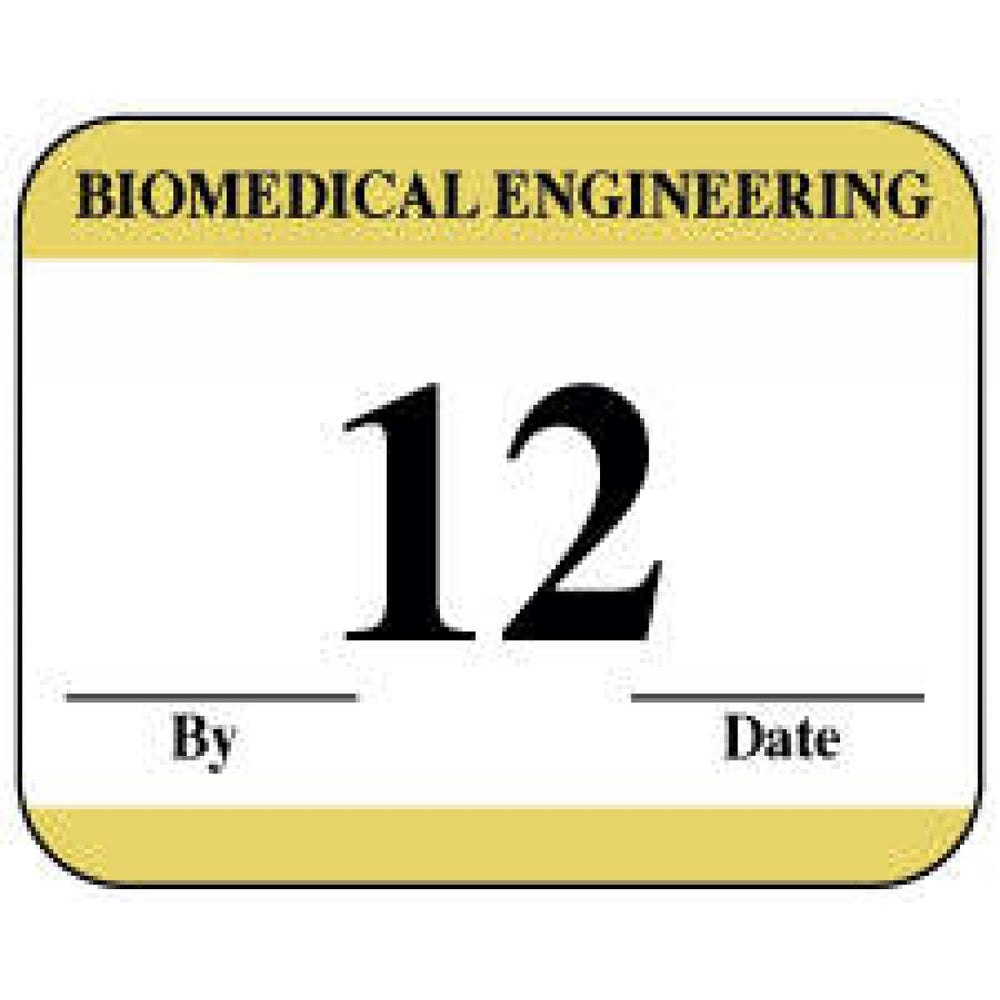 Label Synthetic Permanent Biomedical Engineering 1" 1/4" X 1 White With Gold 1000 Per Roll