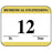Label Synthetic Permanent Biomedical Engineering 1" 1/4" X 1 White With Gold 1000 Per Roll
