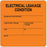 Label Paper Permanent Electrical Leakage 2 1/2" X 2 1/2" Fl. Orange 500 Per Roll