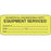 Label Paper Permanent Biomedical Engineering 2 1/4" X 7/8" Fl. Yellow 1000 Per Roll