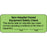Label Paper Removable Non-Hospital Owned 2 1/4" X 7/8" Fl. Green 1000 Per Roll