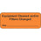Label Paper Removable Equipment Cleaned 2 1/4" X 7/8" Fl. Orange 1000 Per Roll