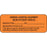 Label Paper Removable General Hospital 2 1/4" X 7/8" Fl. Orange 1000 Per Roll