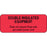 Label Paper Removable Double Insulated 2 1/4" X 7/8" Fl. Red 1000 Per Roll