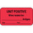 Label Paper Permanent Unit Positive When 1 5/8" X 7/8" Fl. Red 1000 Per Roll