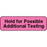 Label Paper Permanent Hold For Possible 1 1/4" X 3/8" Fl. Pink 1000 Per Roll