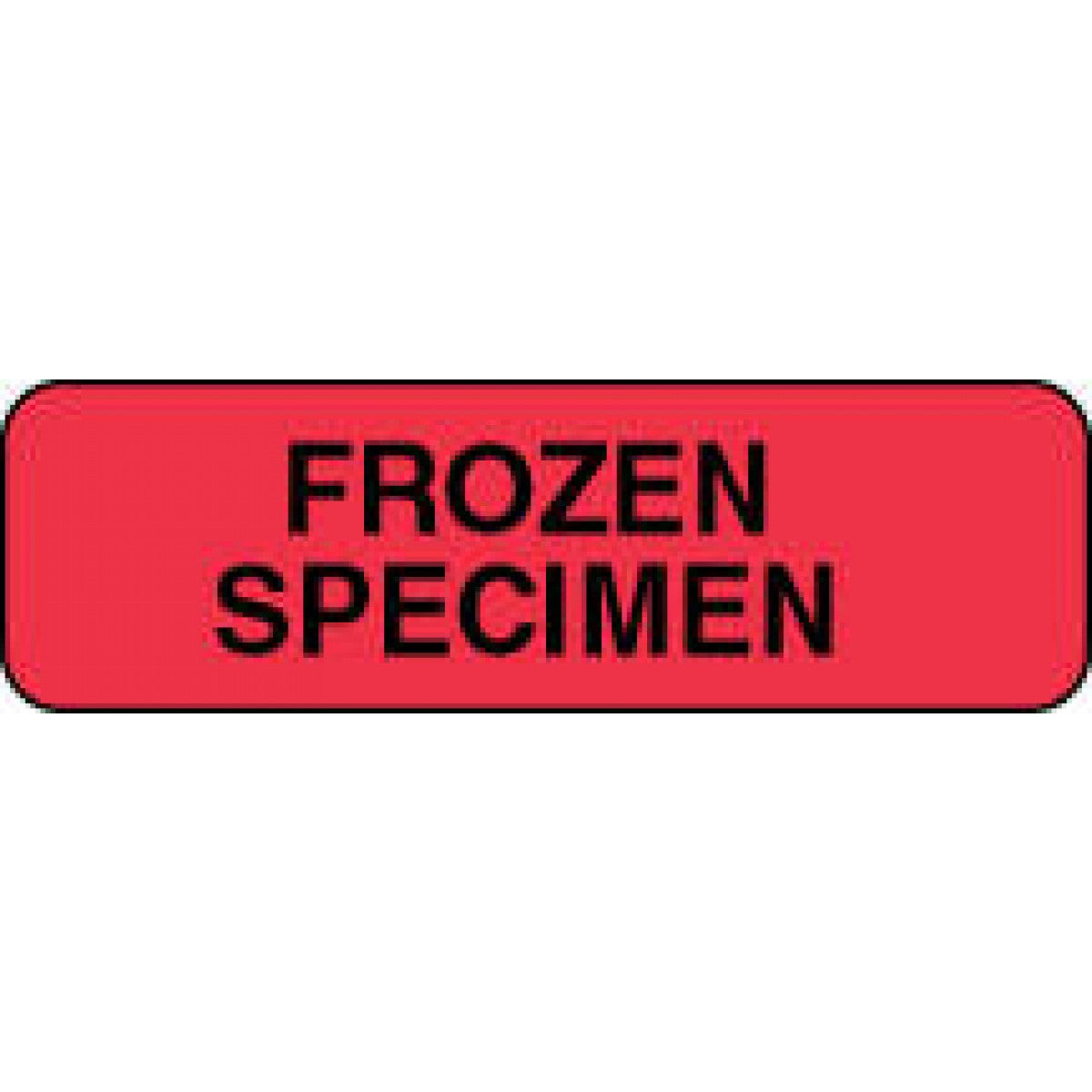 Lab Communication Label (Paper, Permanent) Frozen Specimen 1 1/4