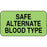 Label Paper Permanent Safe Alternate Blood 1 5/8" X 7/8" Fl. Green 1000 Per Roll