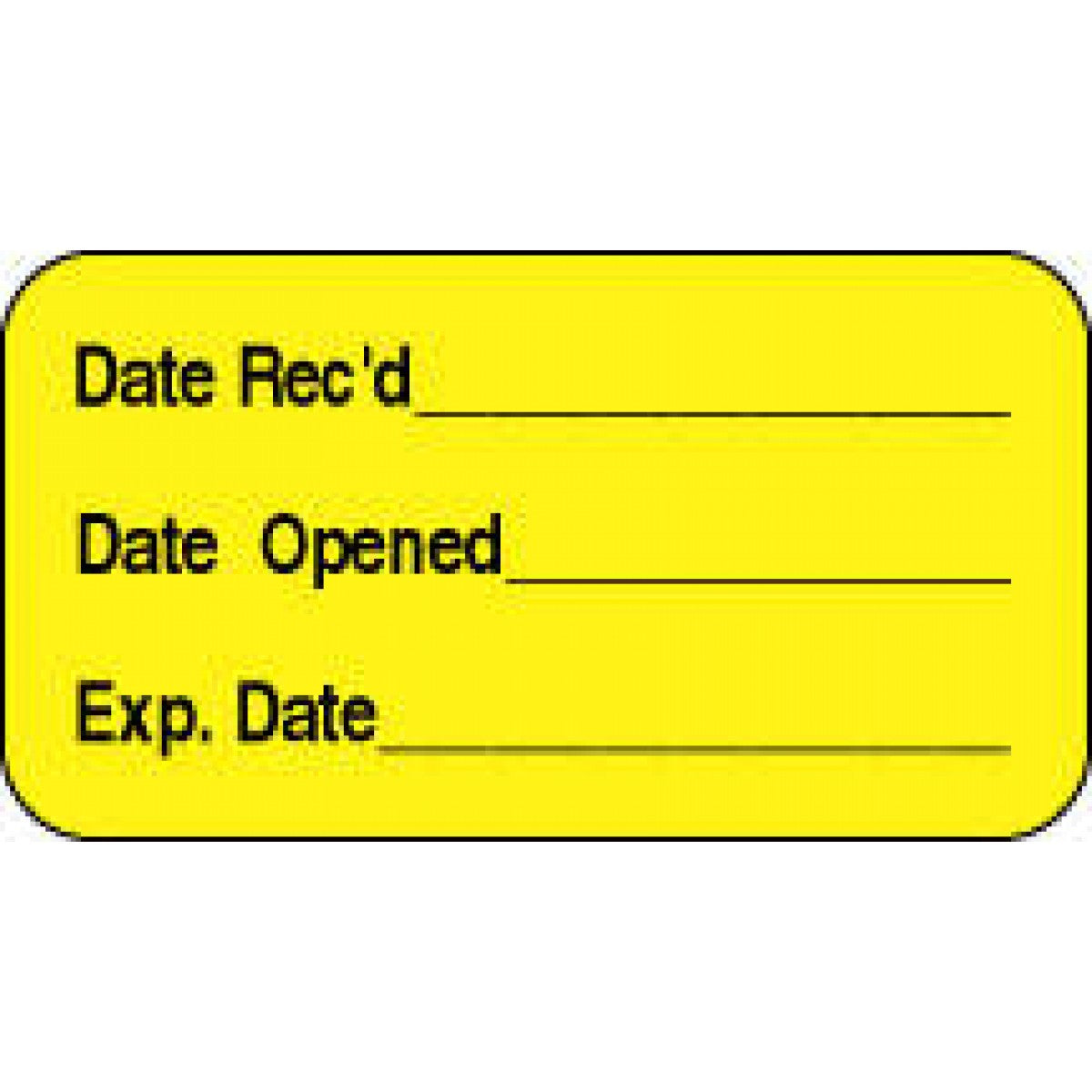 Lab Communication Label (Paper, Permanent) Date Recd ___ 1 5/8