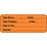 Label Paper Permanent Date Recd ___ 2 1/4" X 7/8" Fl. Orange 1000 Per Roll