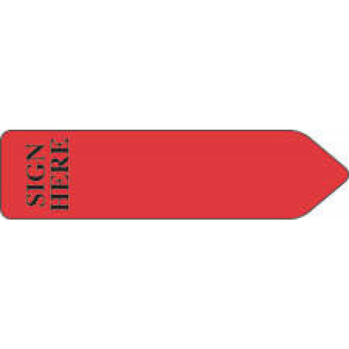 Add. Sign Red Redi-Tag Flags & Tags Arrow