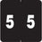 Ames Compatible Color-Code Label Numeric Compatible Series 1 7/8" X 1 7/8" 1000/Roll