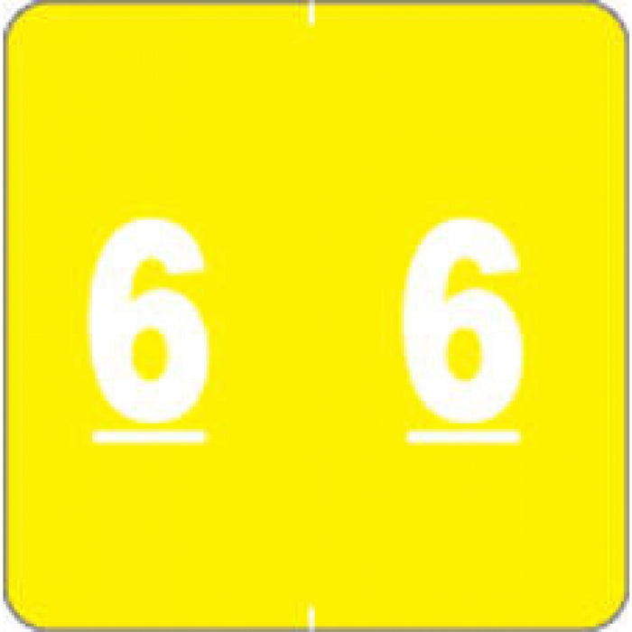 Ames Compatible Color-Code Label Numeric Compatible Series 1 7/8" X 1 7/8" 1000/Roll