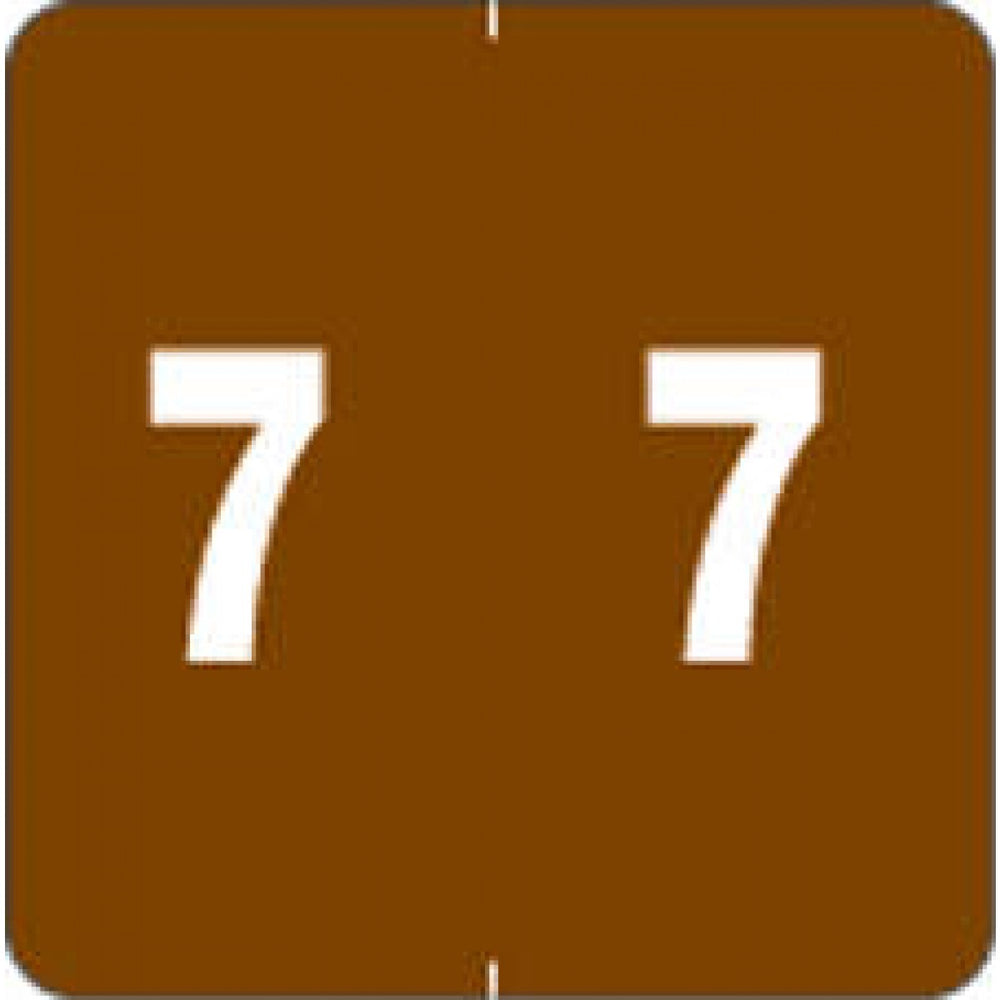 Ames Compatible Color-Code Label Numeric Compatible Series 1 7/8" X 1 7/8" 1000/Roll