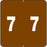 Ames Compatible Color-Code Label Numeric Compatible Series 1 7/8" X 1 7/8" 1000/Roll