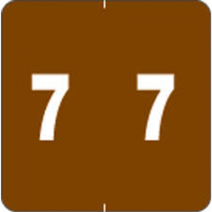 Ames Compatible Color-Code Label Numeric Compatible Series 1 7/8" X 1 7/8" 1000/Roll