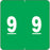 Ames Compatible Color-Code Label Numeric Compatible Series 1 7/8" X 1 7/8" 1000/Roll
