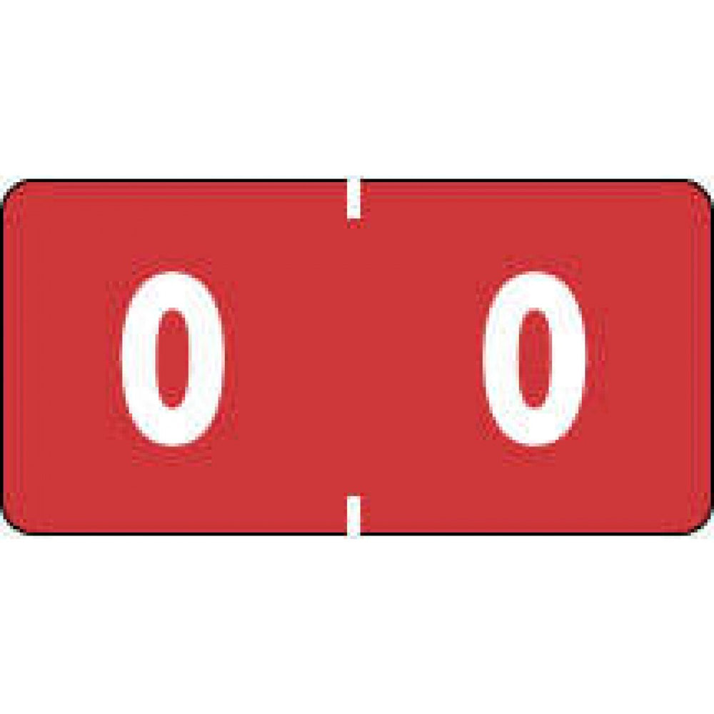 Ames Compatible Color-Code Label Numeric Compatible Series 1 1/2" X 3/4" 1000/Roll