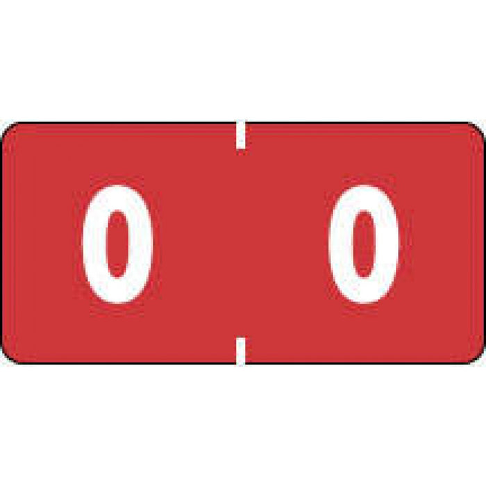 Ames Compatible Color-Code Label Numeric Compatible Series 1 1/2" X 3/4" 1000/Roll