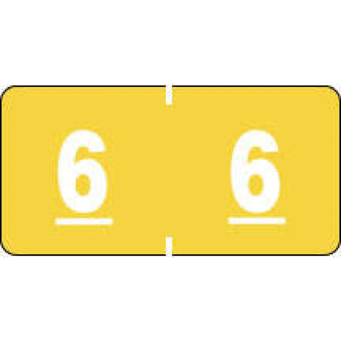 Ames Compatible Color-Code Label Numeric Compatible Series 1 1/2" X 3/4" 1000/Roll