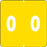 Smead Compatible Color-Code Label Numeric Compatible Series 1 7/8" X 1 7/8" 1000/Roll
