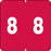 Smead Compatible Color-Code Label Numeric Compatible Series 1 7/8" X 1 7/8" 1000/Roll
