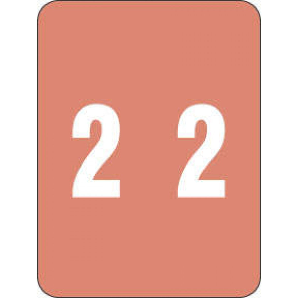 Smead Compatible Xlcc Color Code Label Numeric "2" 1 1/2" X 2" Pink Pe ...
