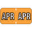 Barkley Compatible Color-Code Label Polylaminatedmblm Month Compatible Series 1 1/2"W X 3/4"H 500/Roll