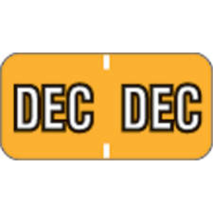 Barkley Compatible Color-Code Label Polylaminatedmblm Month Compatible Series 1 1/2"W X 3/4"H 500/Roll