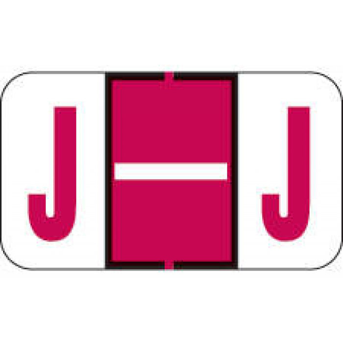Jeter Compatible 5100 Color-Code Label Alphabetical Compatible Series 1 5/8" X 15/16" 500/Roll