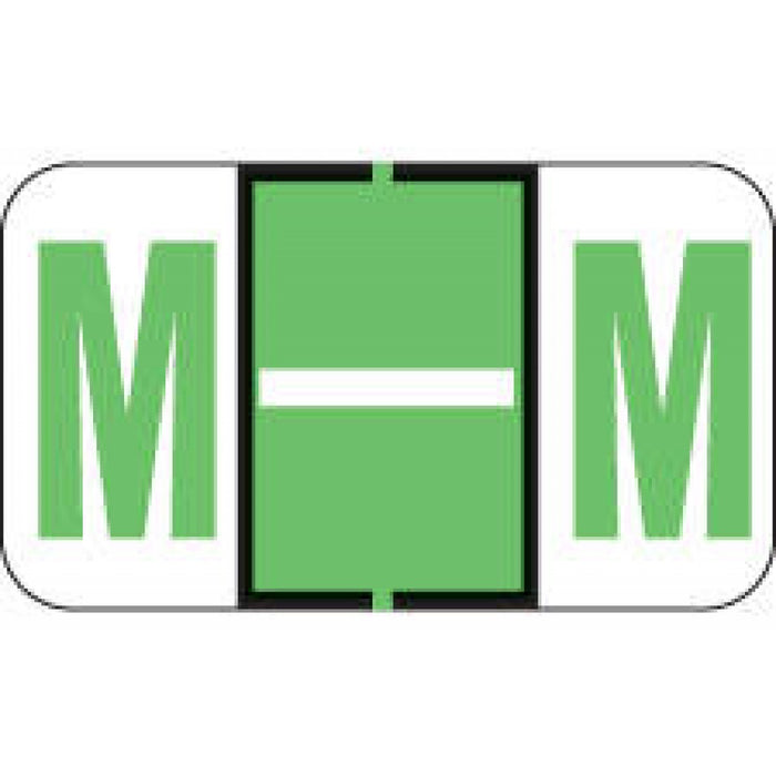 Jeter Compatible 5100 Color-Code Label Alphabetical Compatible Series 1 5/8" X 15/16" 500/Roll