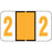 Jeter Compatible 6100 Color-Code Label Numeric Compatible Series 1 5/8" X 15/16" 500/Roll