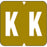 Vre Compatible 8850 Color-Code Label Alphabetical Compatible Series 1 1/4" X 1 1/4" 500/Roll