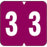 Vre Compatible 8860 Color-Code Label Numeric Compatible Series 1 1/4" X 1 1/4" 500/Roll