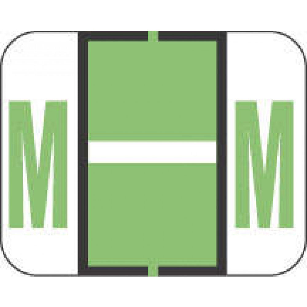 Tab Compatible 1283 Color-Code Label Alphabetical Compatible Series 1 1/4" X 1" 500/Roll