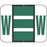 Tab Compatible 1283 Color-Code Label Alphabetical Compatible Series 1 1/4" X 1" 500/Roll