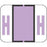 Tab Compatible 1283 Color-Code Label Alphabetical Compatible Series 1 1/4" X 1" 500/Roll