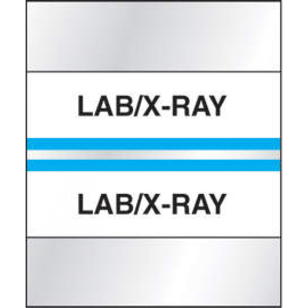 Chart Tab Paper Lab/X-Ray Lab/X-Ray 1 1/4" X 1 1/2" Blue 100 Per Package