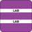 Chart Tab Paper Lab Lab 1 1/2" X 1 1/2" Purple 100 Per Roll