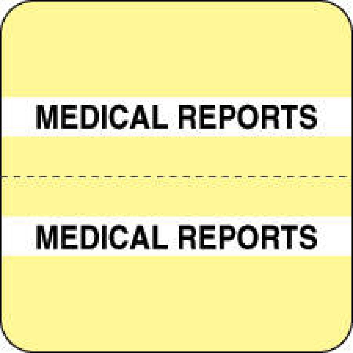 Chart Tab Paper Medical Reports 1 1/2