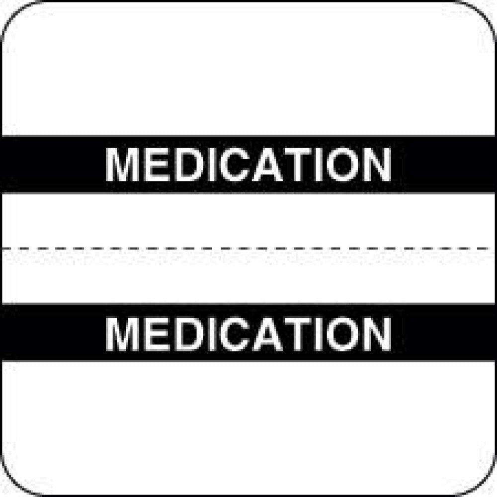 Chart Tab Paper Medication 1 1/2