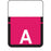 Tab Compatible 1307 Color-Code Label Alphabetical Compatible Series 1" X 3/4" 500/Roll
