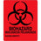 Label Paper Permanent Biohazard Biologicos 5" X 6" Fl. Red 10 Per Package