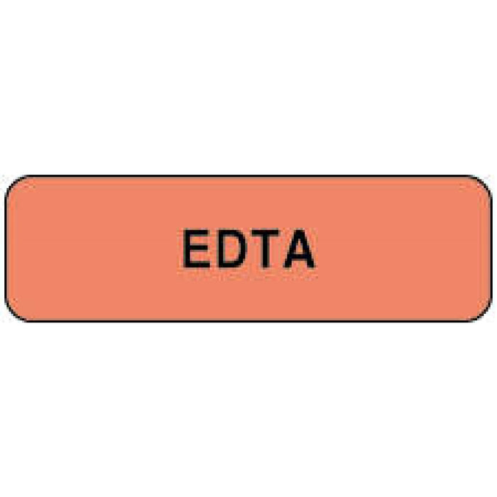 Label Paper Permanent Edta 1 1/4" X 3/8" Pink 1000 Per Roll