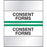 Chart Tab Paper Consent Forms 1 1/4" X 1 1/2" Lime Green 100 Per Package